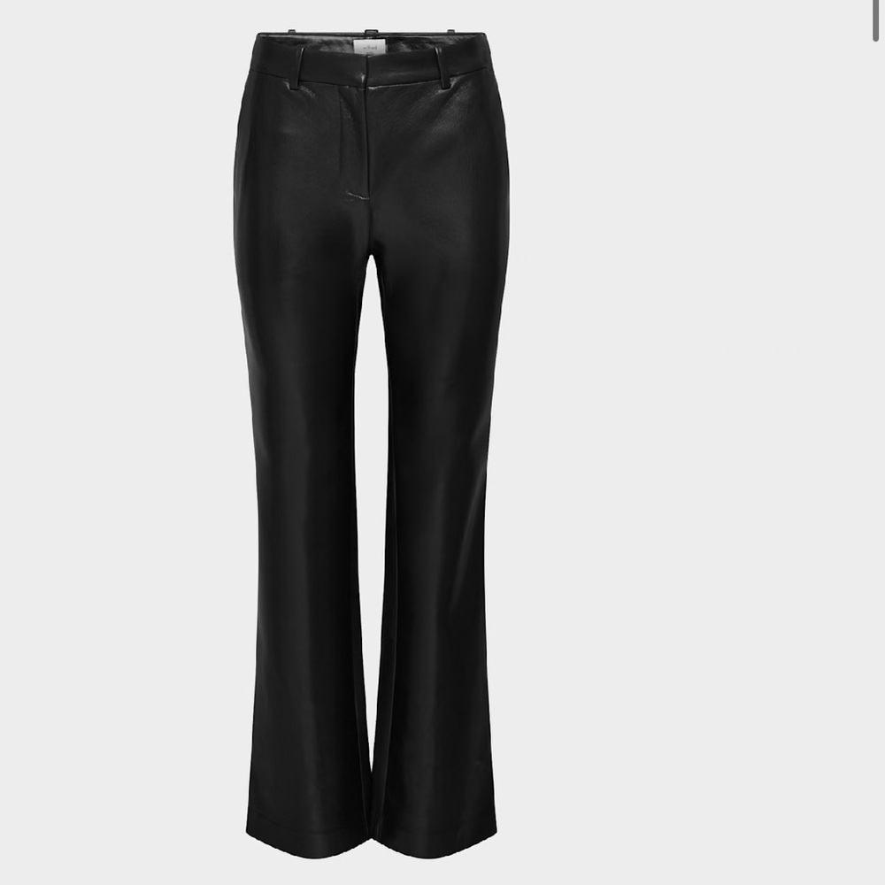 Wilfred Black Leather Jeans- Aritzia
